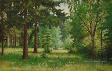 Bosquet œuvres - enfants dans le paysage classique de la forêt Ivan Ivanovitch arbres